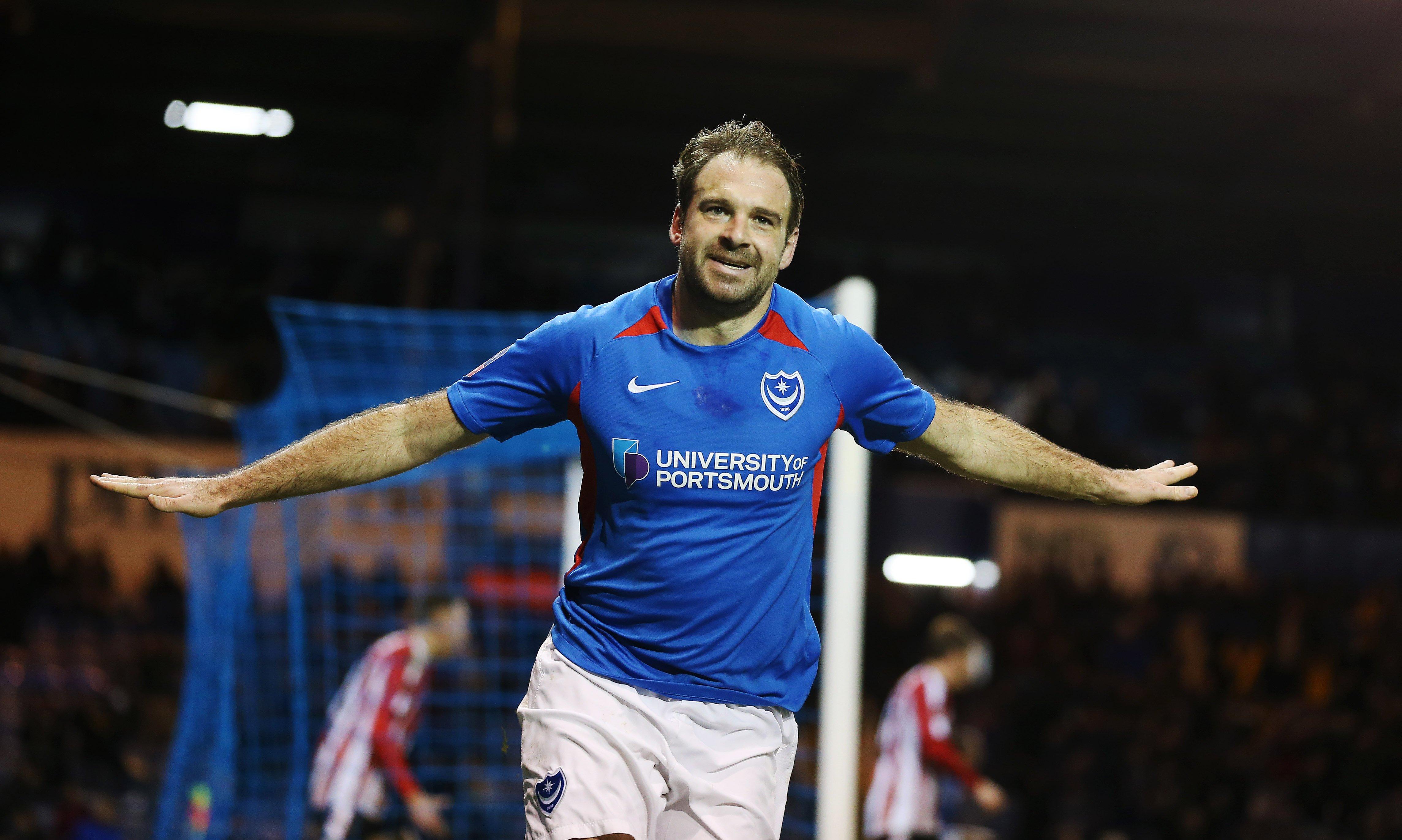 Brett Pitman's Pompey future remains unclear ahead of Friday's 11pm deadline. Picture: Joe Pepler