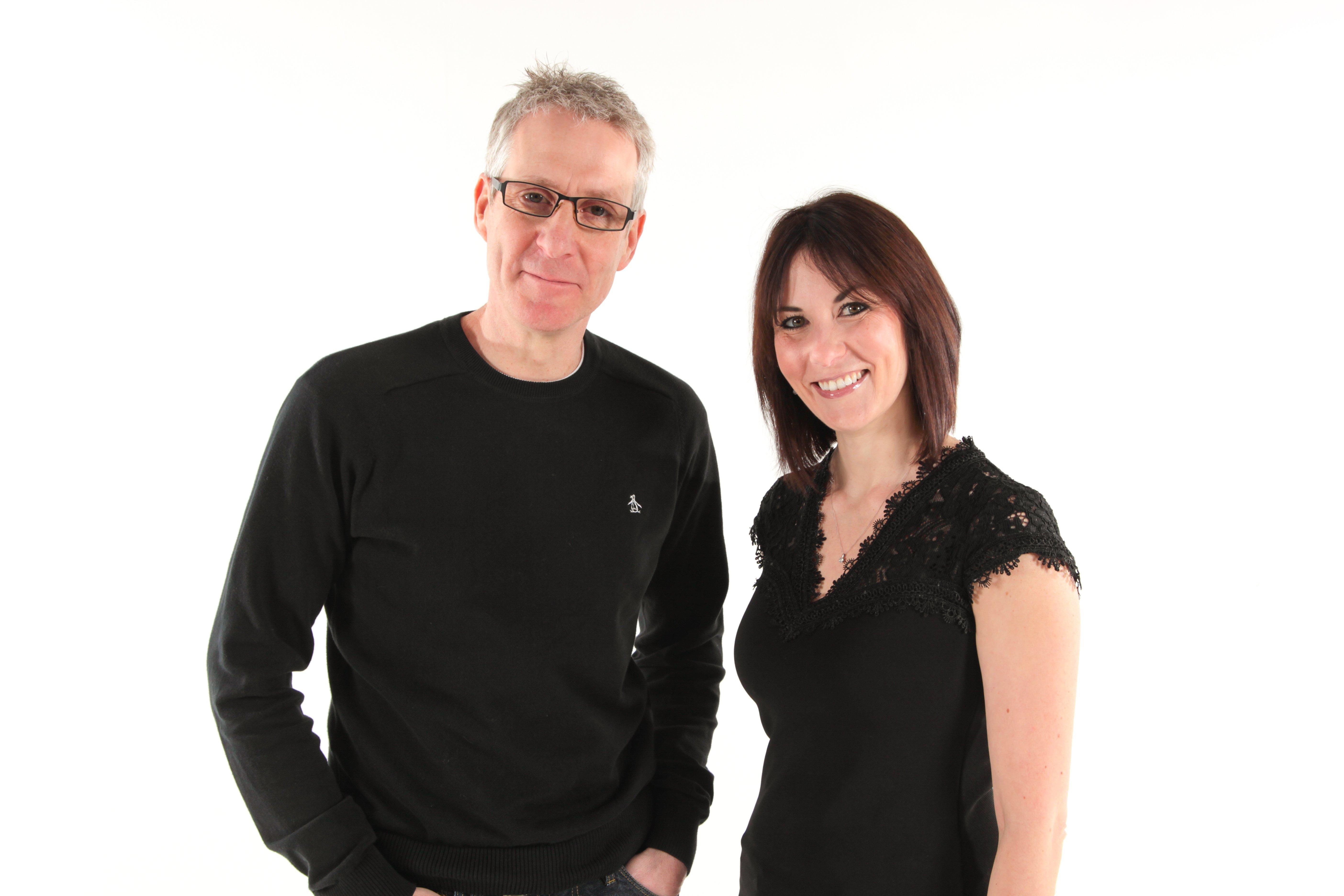 Alun Newman and Lou Hannan host BBC Radio Solent's mid-morning show