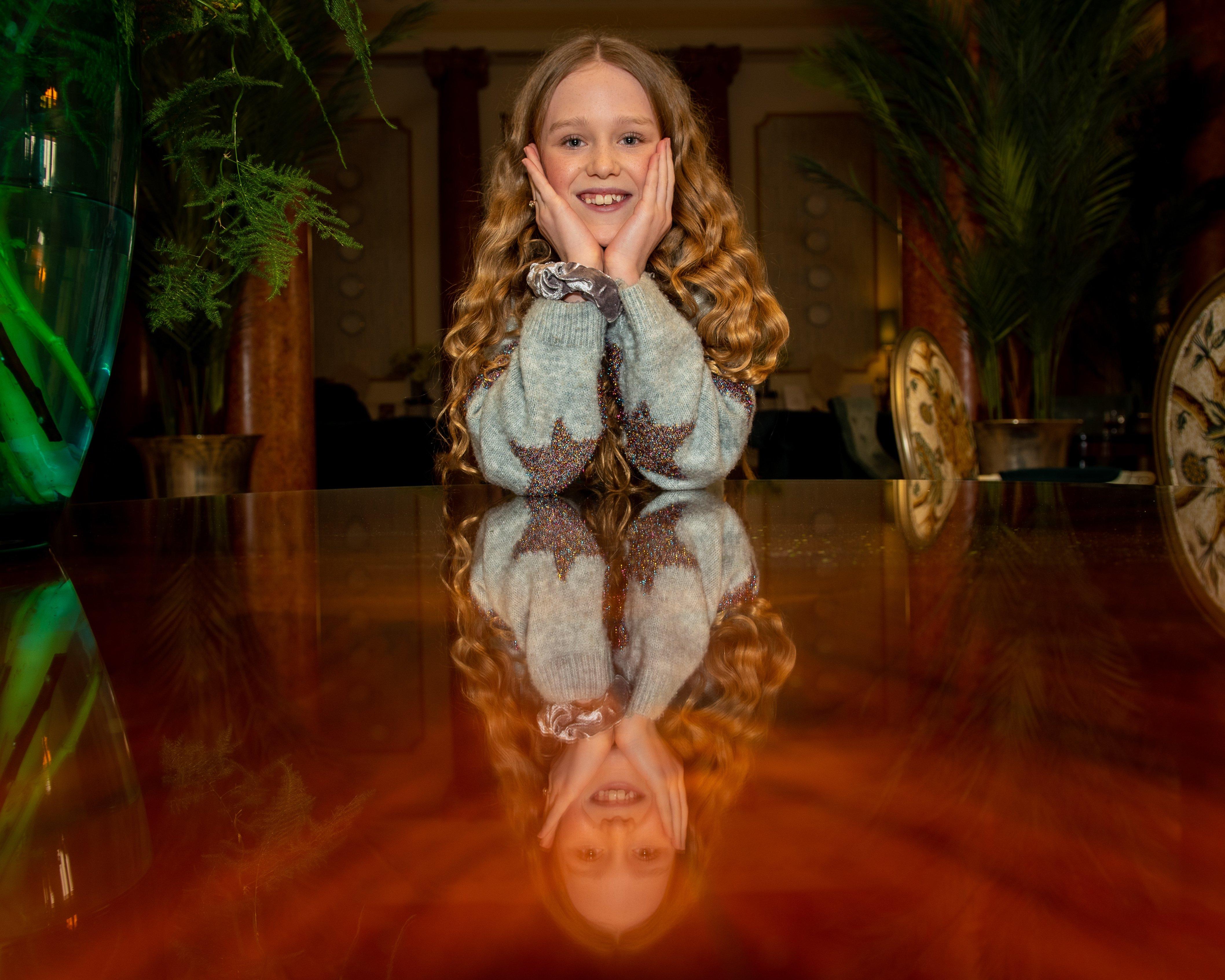 Lily Marden is one of the two girls cast as Annie.  Picture: Vernon Nash (010220-070)
