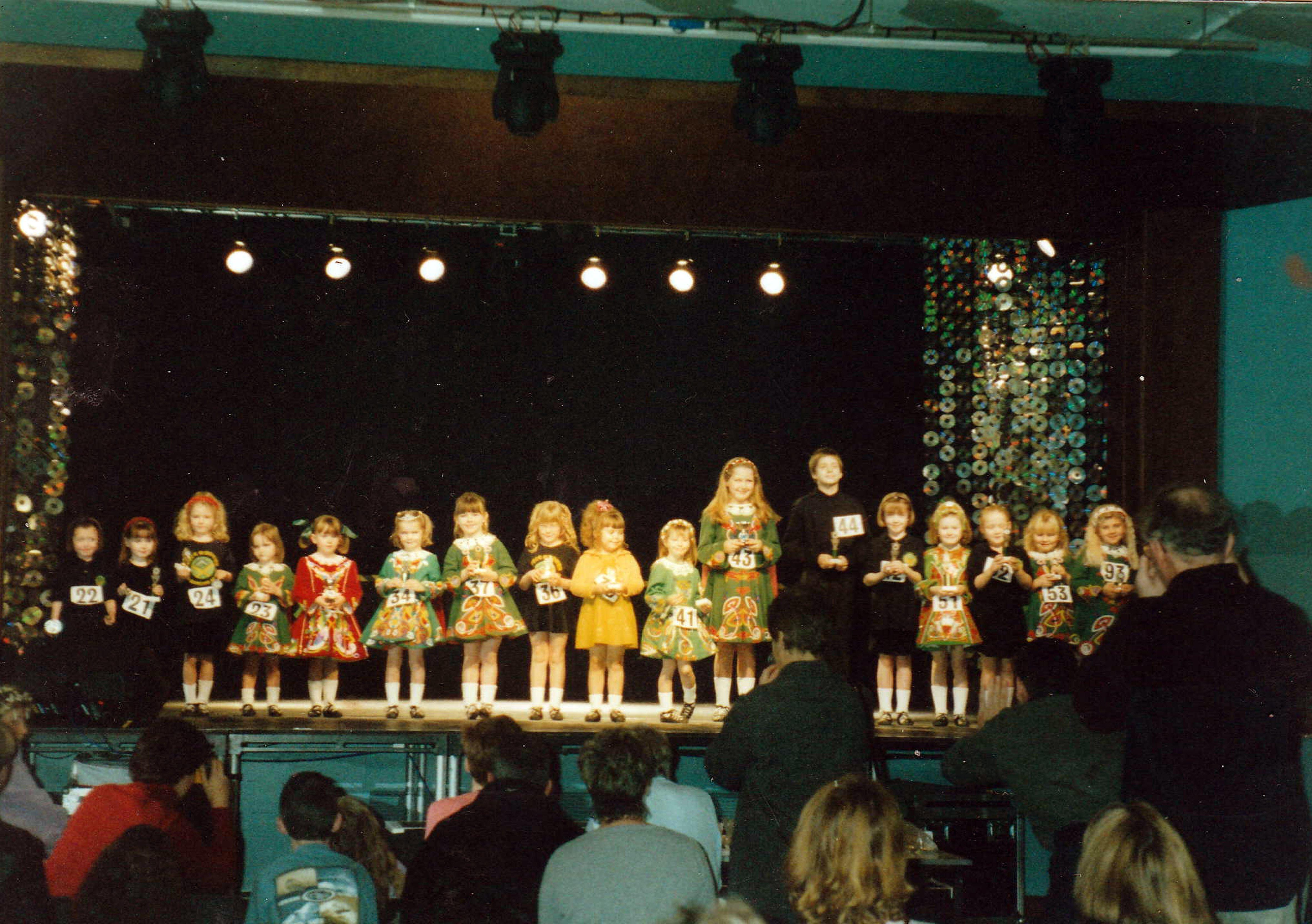 An Irish dancing competition in the year 2000