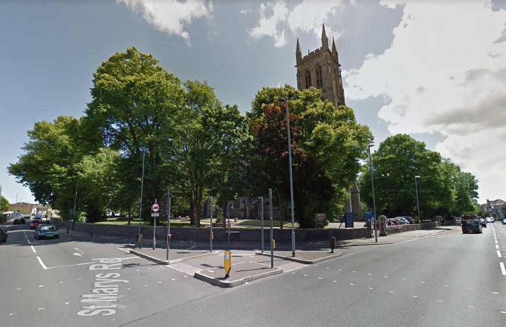 St Mary's Church, which straddles Fratton Road and St Mary's Road. Picture: Google Street View