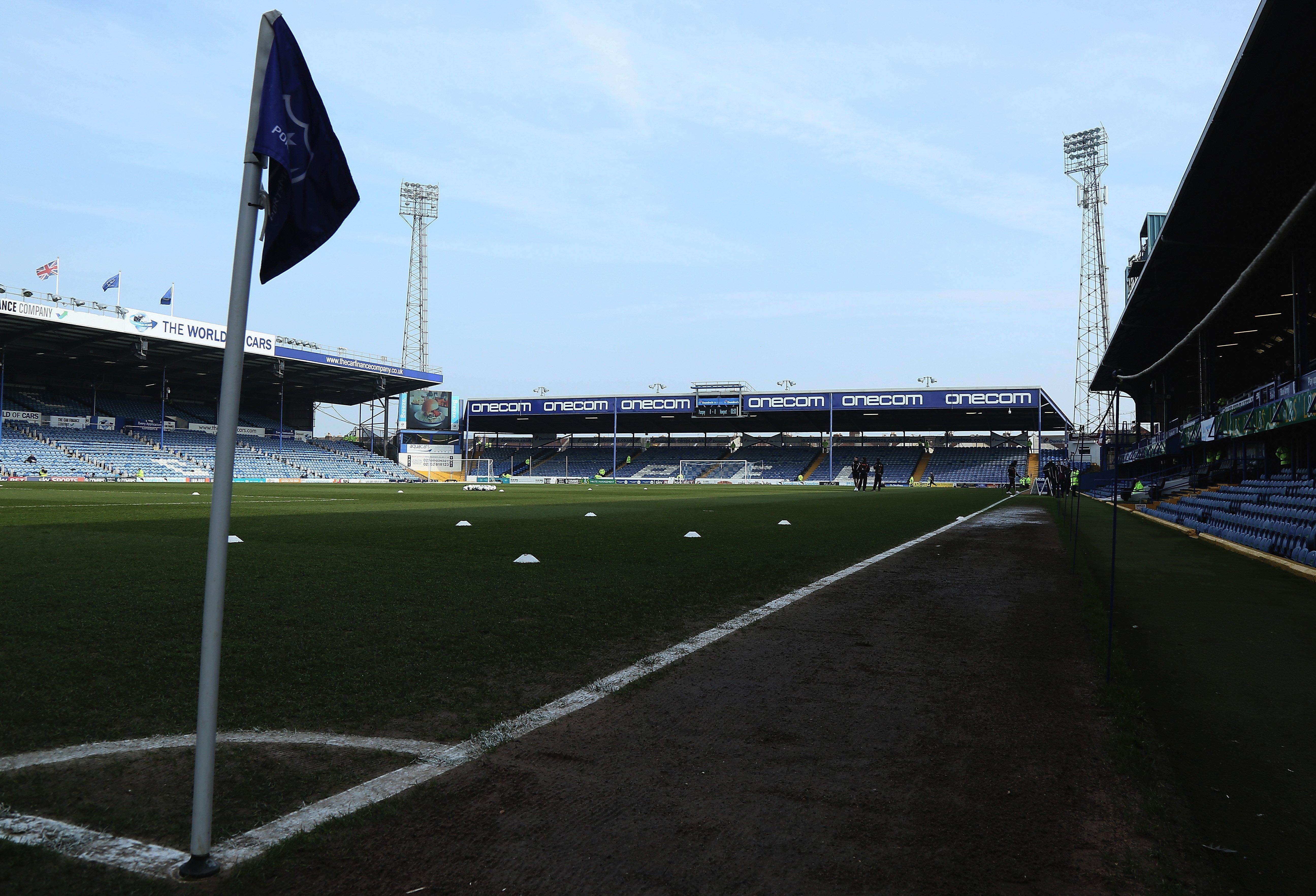 The Milton end is earmarked as the first stage of Fratton Park's development. Picture: Harry Murphy/Getty Images