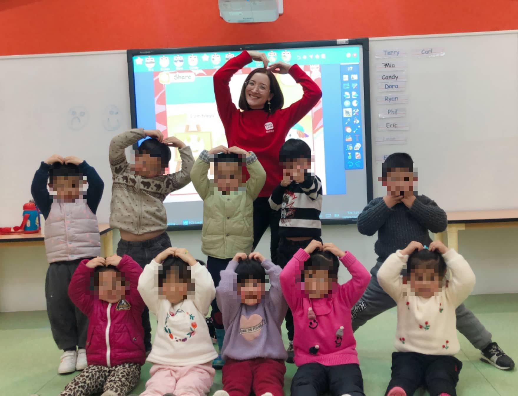 Eeffa Lodge from Portsmouth at her teaching job in China