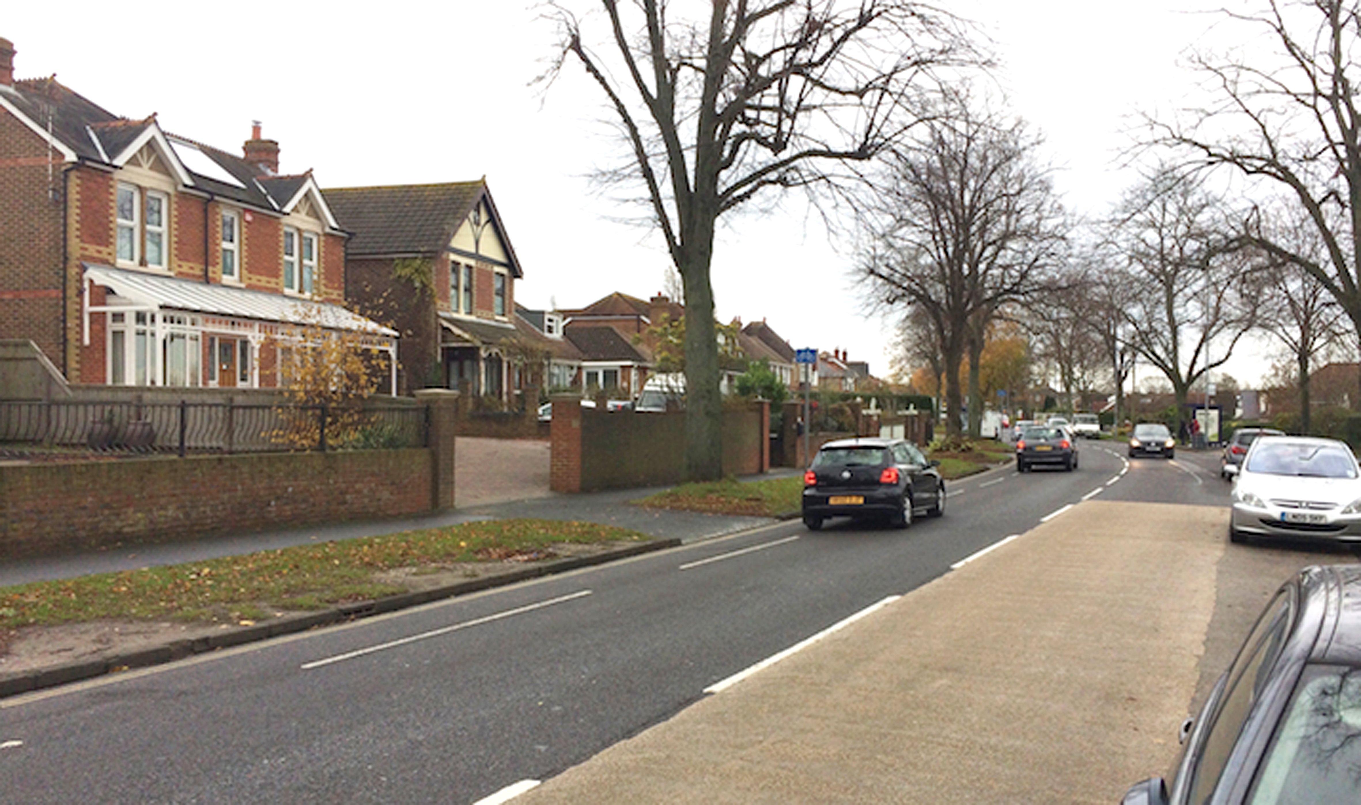 The same view along Havant Road, Drayton today. Picture: Robert Pragnell.