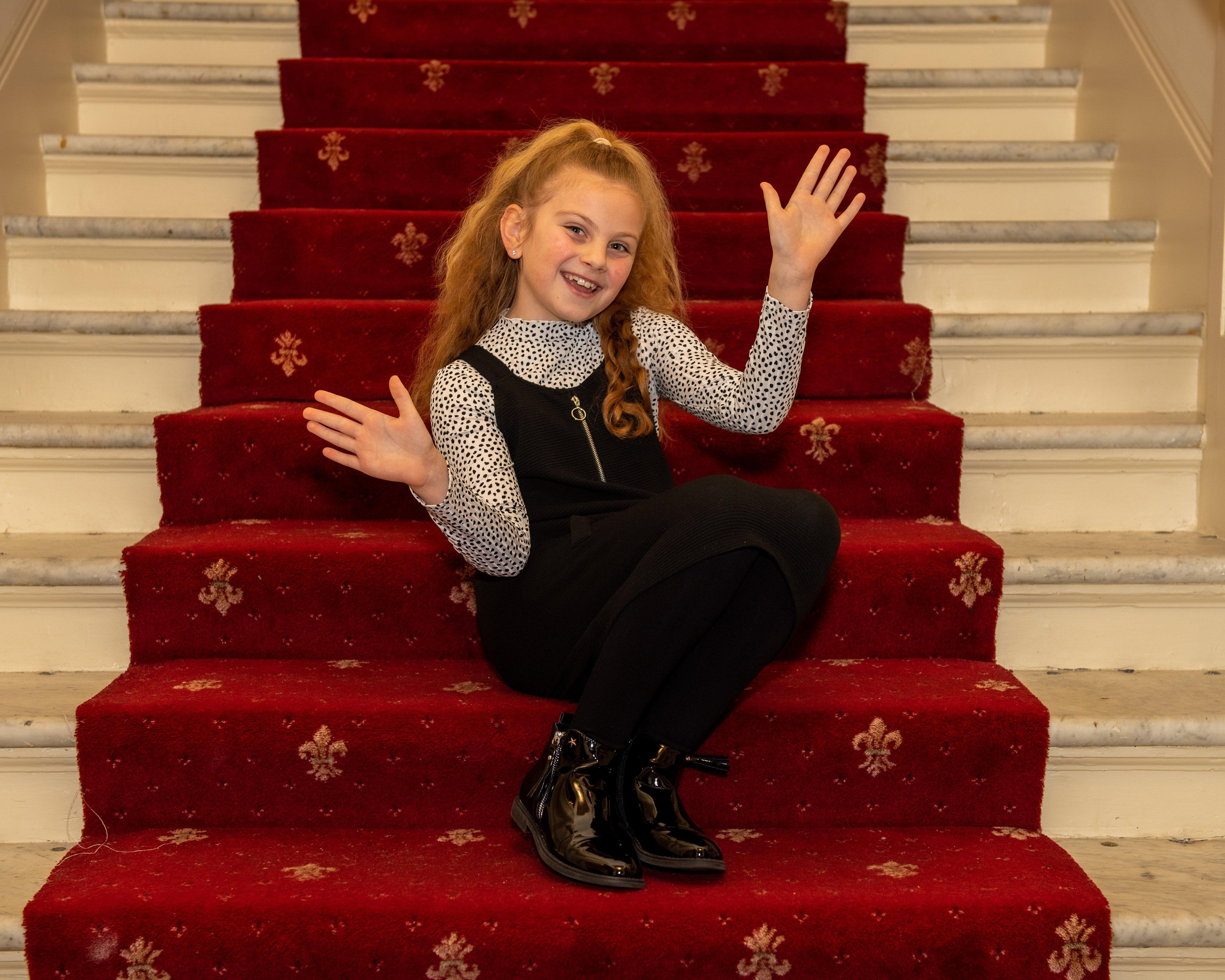 Tayla Fallon is one of the two girls cast as Annie.  Picture: Vernon Nash (010220-074)