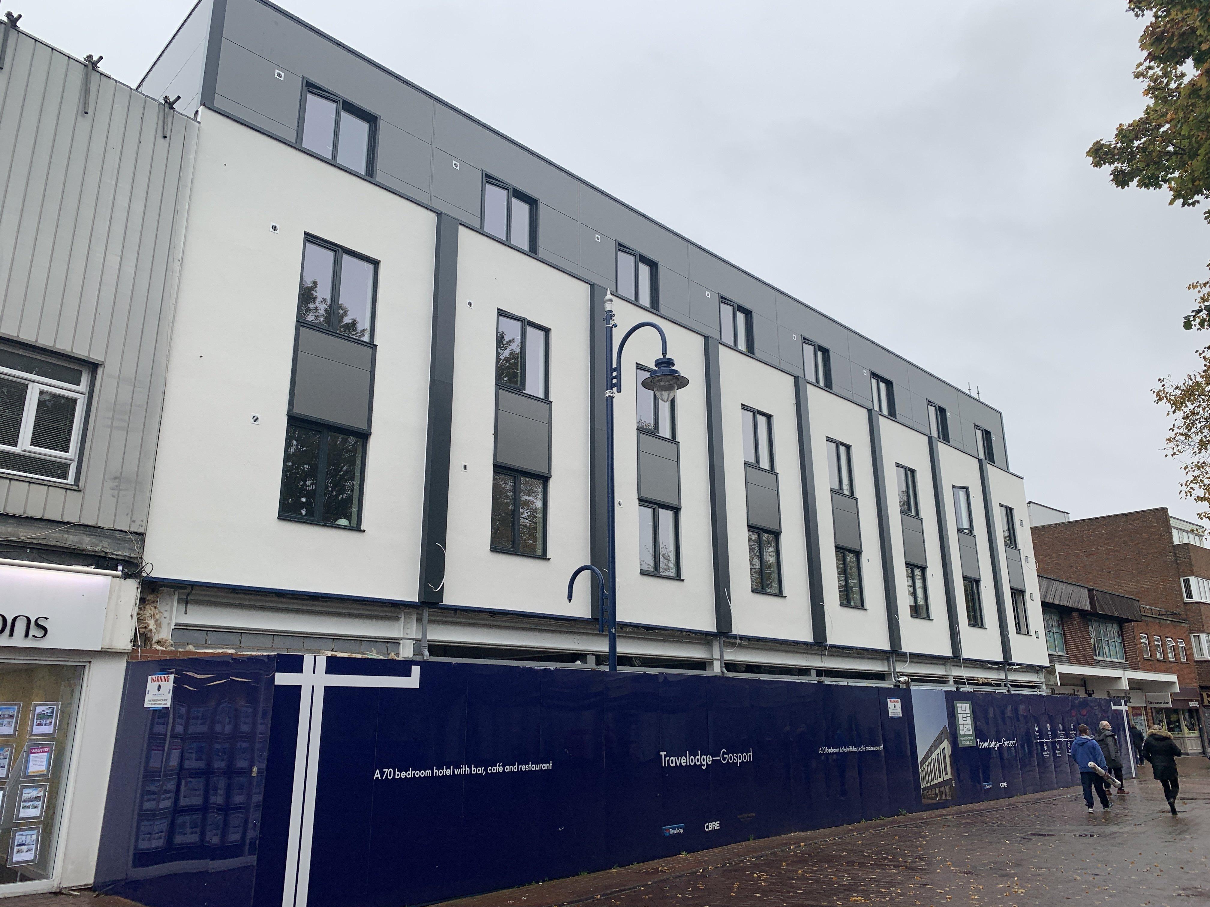 A new Travelodge is being built in Gosport High Street. Picture: Ben Fishwick