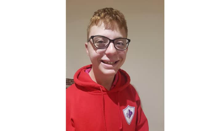 Harry Weller, 16, has cerebral palsy and is sight-impaired but will not let this stop him taking on a charity walk from Fareham College to Harbour Cancer Support Centre in Gosport