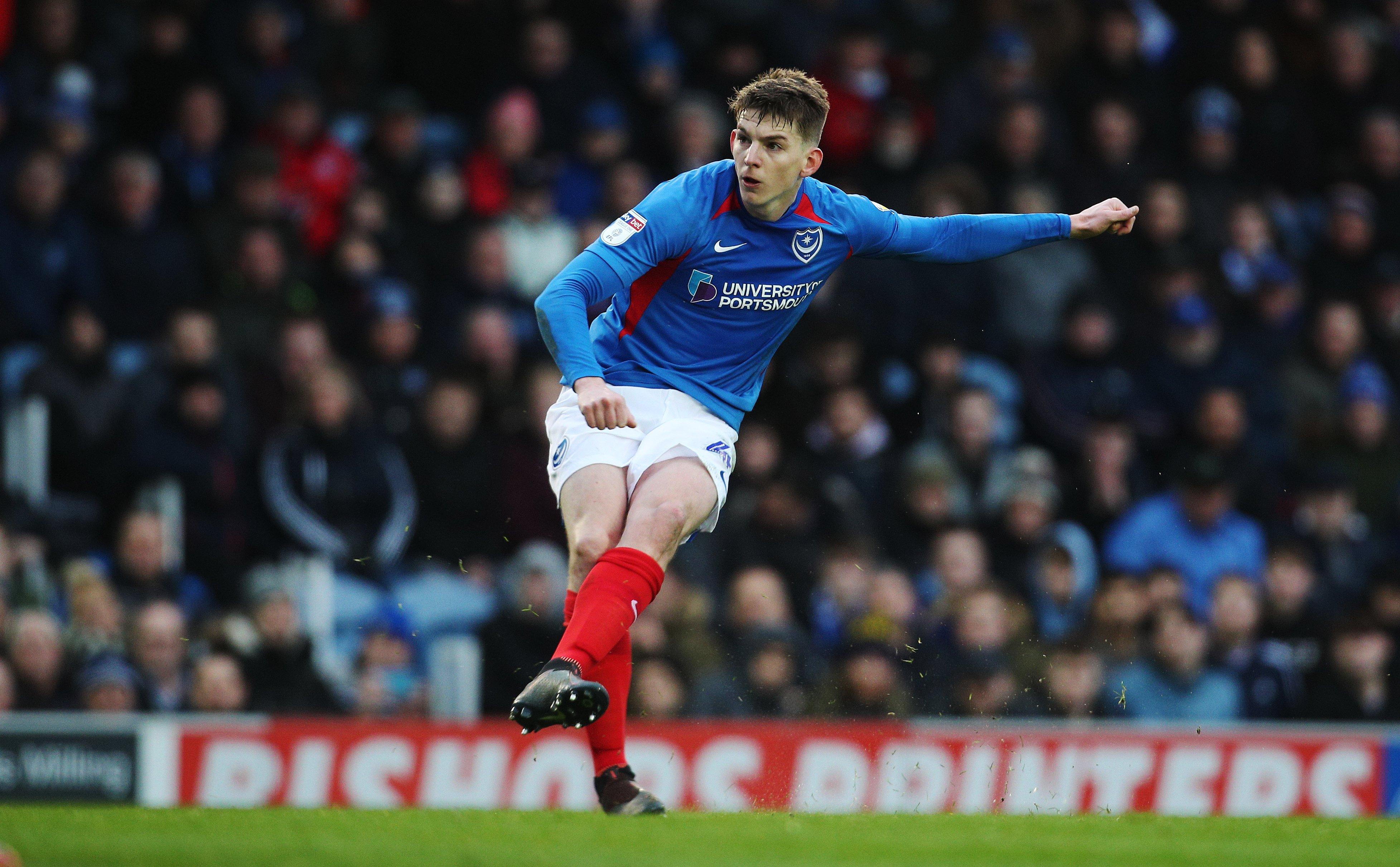 Pompey left-back Steve Seddon