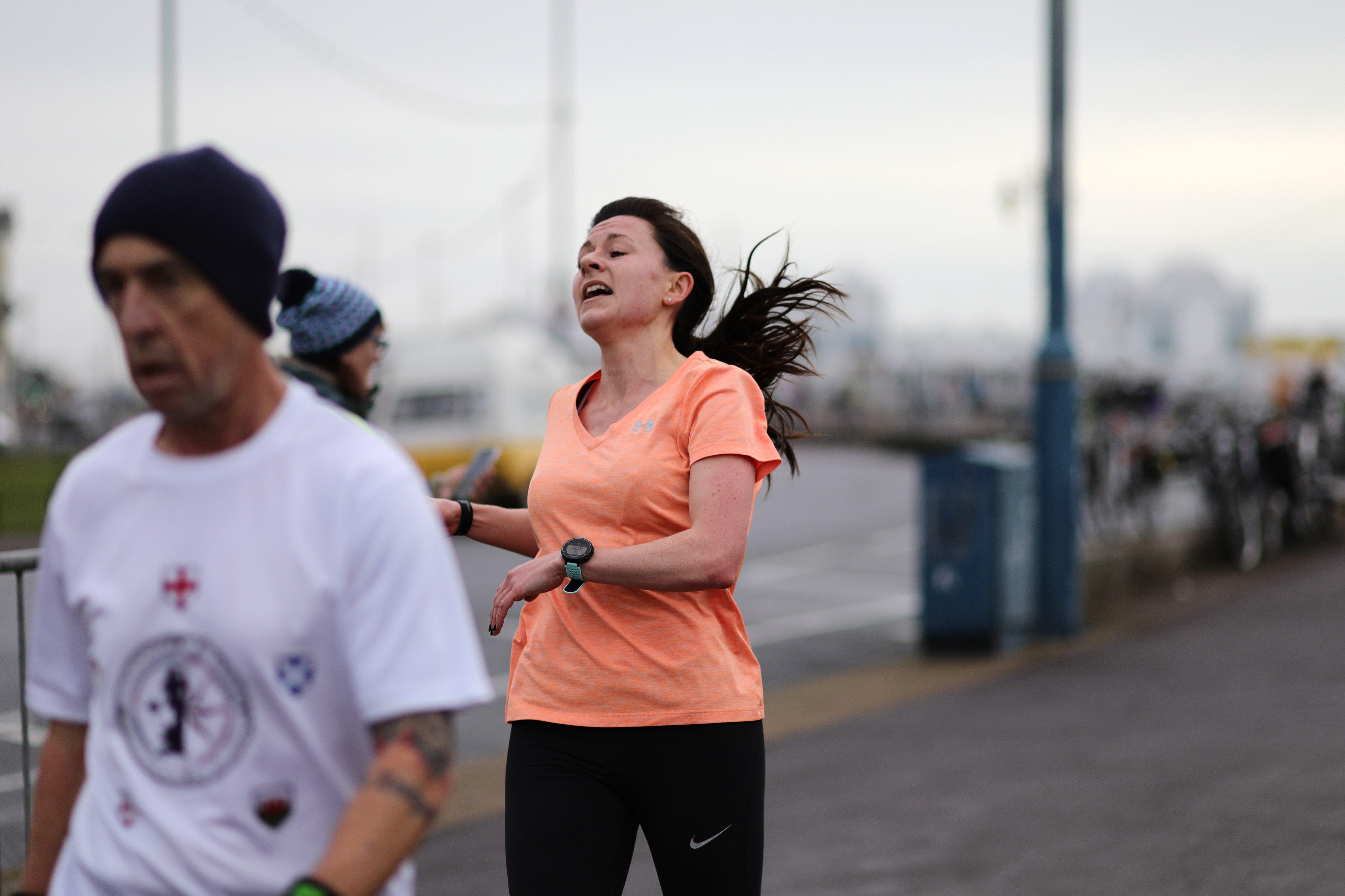 Elly McMeehan was the first female home in the Southsea parkrun. Picture: Chris Moorhouse (080220-07)