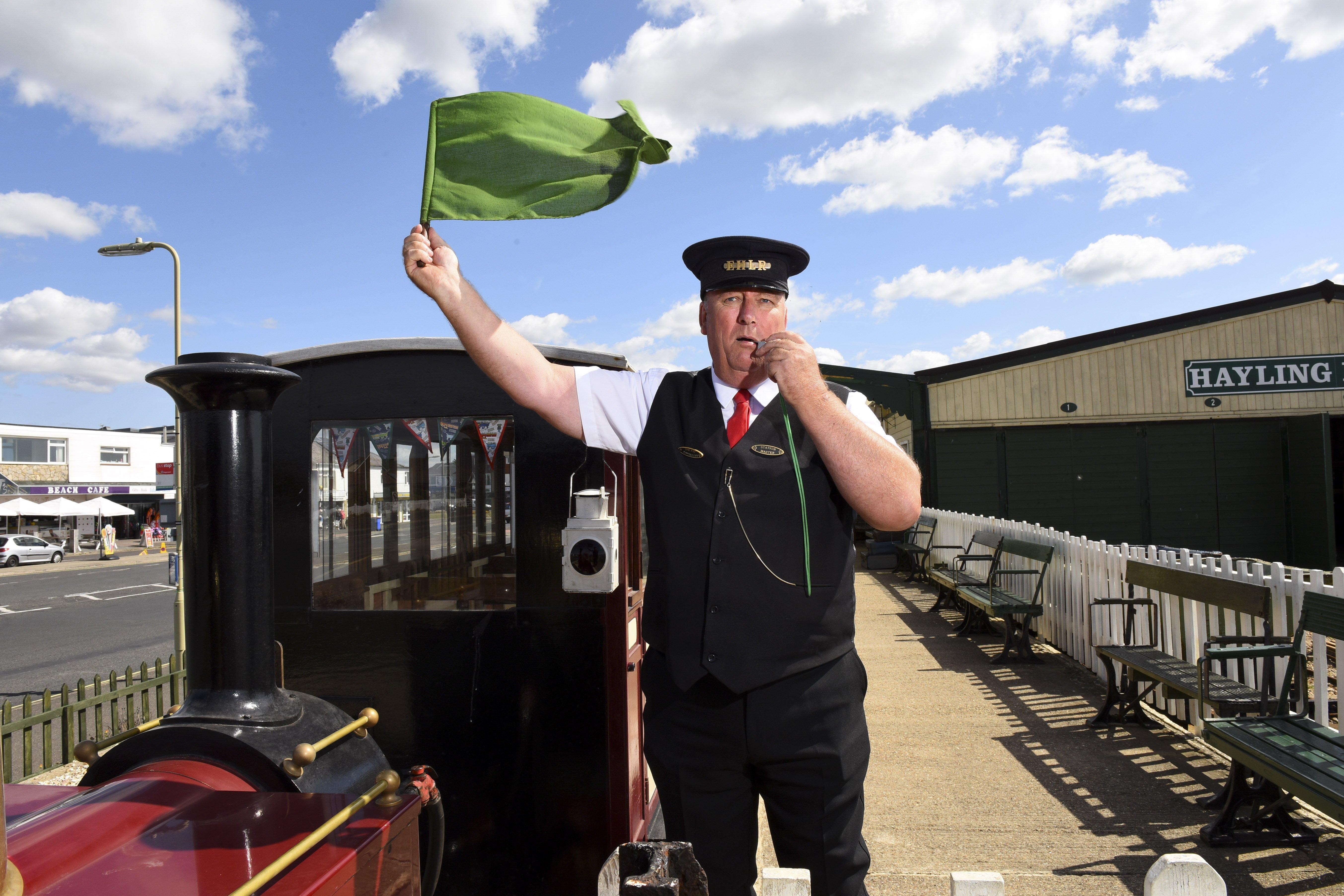 Pictured:  Robert Hazelton on the platform.© Roger Arbon/Solent News & Photo Agency
UK +44 (0) 2380 458800