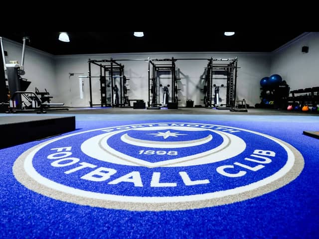 A look inside the new gym at Pompey's Copnor Road training base