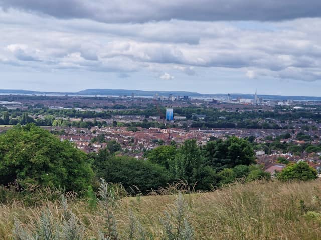 Stunning view of Portsmouth from Portsdown Hill