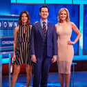 Susie Dent with Jimmy Carr and Rachel Riley on 8 Out of 10 Cats does Countdown