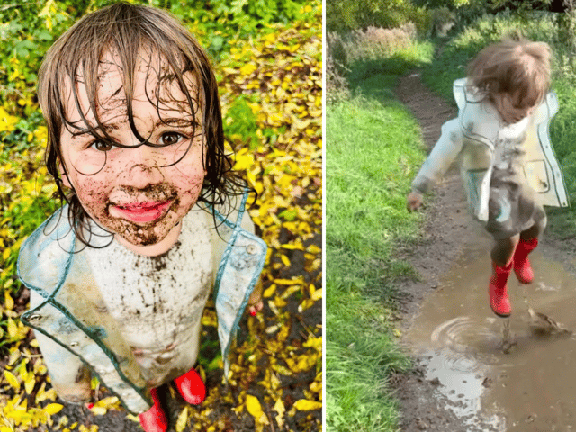 By Adam Dutton A three-year-old Peppa Pig fan was inspired by her cartoon hero to be crowned the winner of this year's World Puddle Jumping Championships