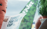 Kevin The Carrot joins up with a who’s who of vegetable footballing icons in the new Christmas advert by Aldi