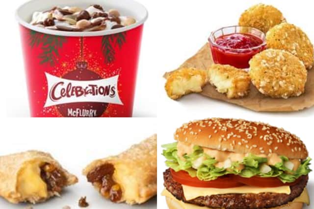 These tasty treats will be on offer as part of the McDonald’s Christmas Menu 2022. 