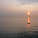 An empty dinghy used by migrants to get to Dover. A interim report has found that migrants trying to get to the UK who died after their dinghy capsized had reached UK waters.