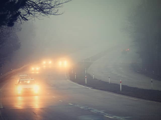 Driving in fog can be difficult at times