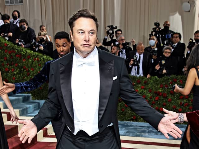 Elon Musk attends The 2022 Met Gala Celebrating "In America: An Anthology of Fashion" at The Metropolitan Museum of Art on May 02, 2022