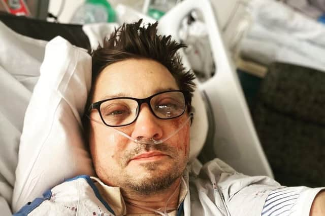 Jeremy Renner said he was ‘too messed up now to type’ in a post to fans on social media (Photo: Jeremy Renner / Instagram)