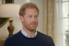 Prince Harry has been accused of backtracking after insisting he and Meghan Markle did not label the royal family racist (Photo: ITV)