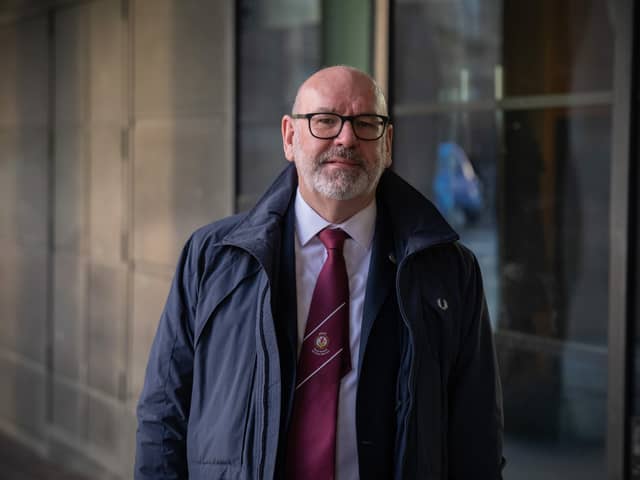 Mick Whelan, the General Secretary of the Associated Society of Locomotive Engineers and Firemen (ASLEF) arrives to attend a Commons Select Committee on rail strikes at Portcullis House.