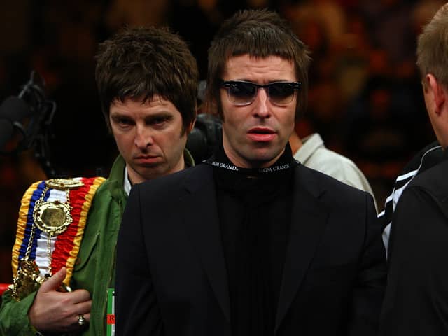 Oasis singer Liam Gallagher say brother Noel phoned him “begging for forgiveness”.