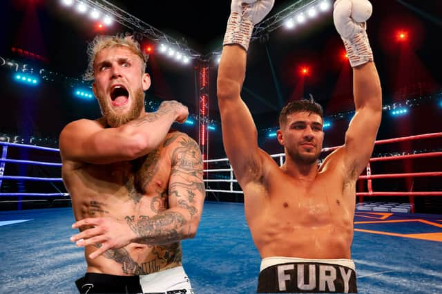 Tommy Fury and Jake Paul will meeting in Saudi Arabia (Graphic by Kim Mogg)