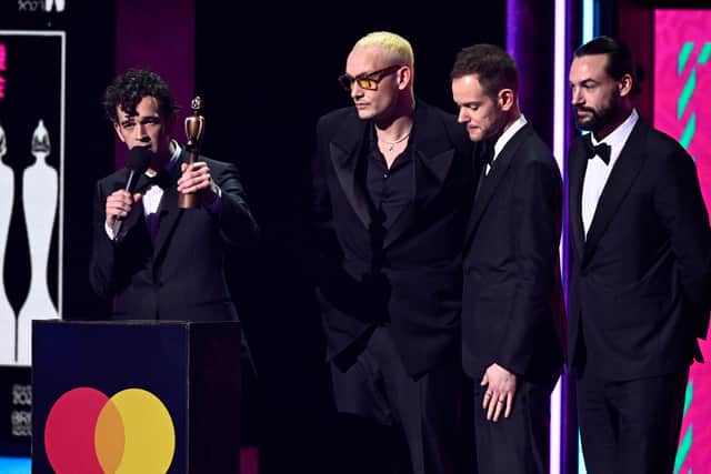 The 1975 picked up a Brit Award for Best Alternative/Rock Act