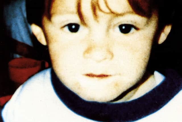 James was taken from a shopping centre by two children, formerly known as Jon Venables and Robert Thompson, in Bootle, Merseyside on February 12, 1993.