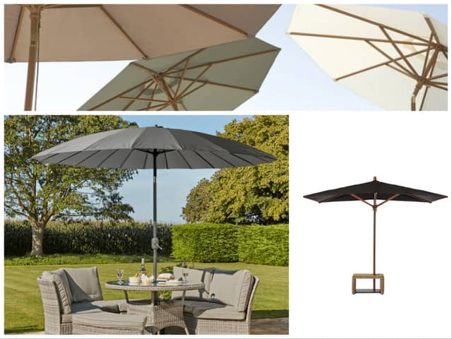 Best garden parasols UK 2023: garden umbrellas for blocking sun and wind