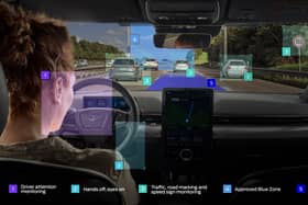 The BlueCruise system uses cameras and radar to monitor the car’s surroundings (Image: Ford)
