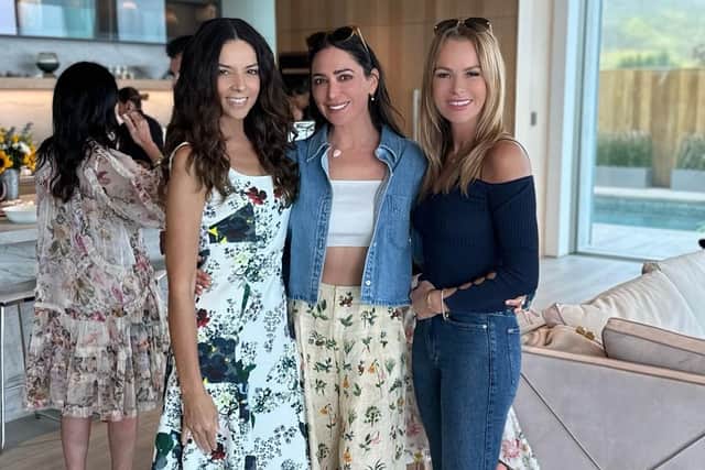 Simon Cowell’s ex Terri Seymour, his fiancée Lauren Silverman, and Amanda over the Easter weekend. (Photo Credit: Instagram/officialterriseymour)