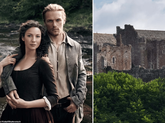 Doune Castle - or as fans of Outlander like to call it, Castle Leoch (Credit: STARZ/Historic Environment Scotland)
