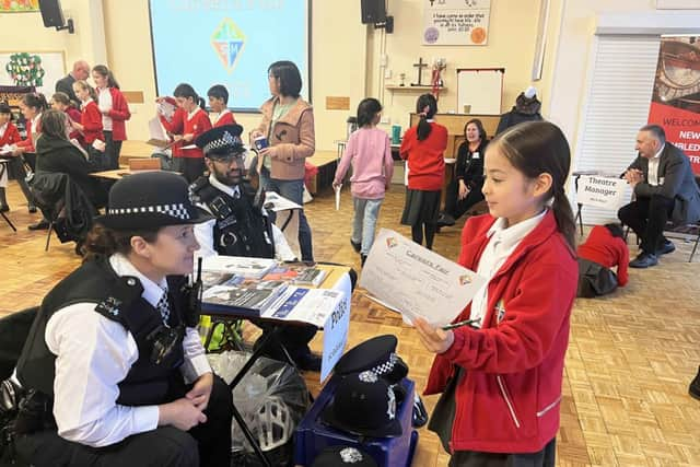 Iriana visiting the careers stand