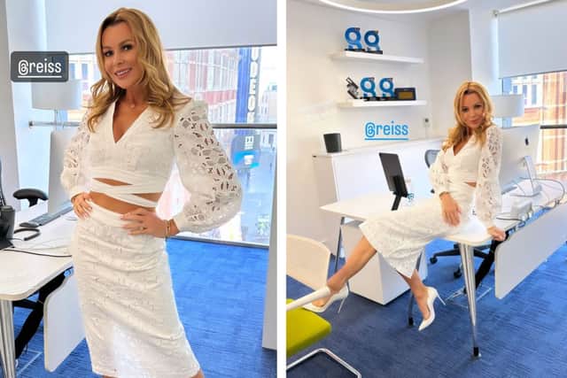 Amanda Holden claims to have received an ‘extraordinary’ UFO video in todays Heart FM Breakfast show. (Photo Credit: Instagram/noholdenback)