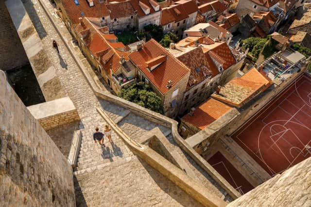 Bird's eye view of Drubovnik Old Town