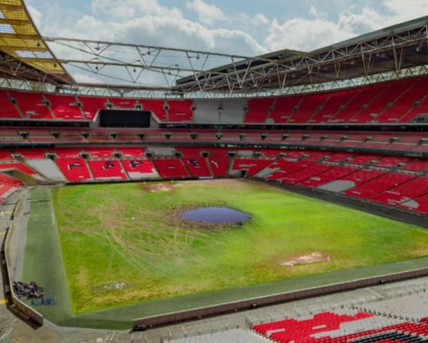 How Wembley Stadium would look with grassroots funding (photo: Greene King)