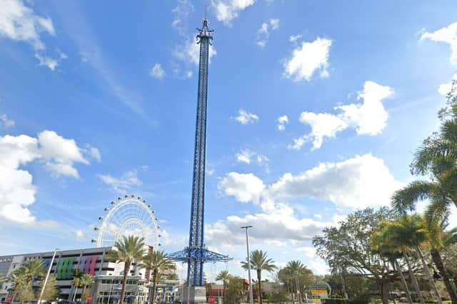 The Free Fall attraction is 430 feet high and the tallest drop ride in the world (Photo: Google Maps)