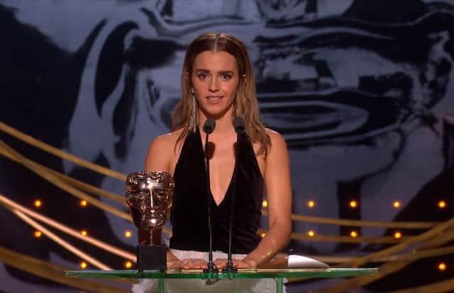 Emma Watson appeared to make a subtle dig towards JK Rowling (Photo: BBC)
