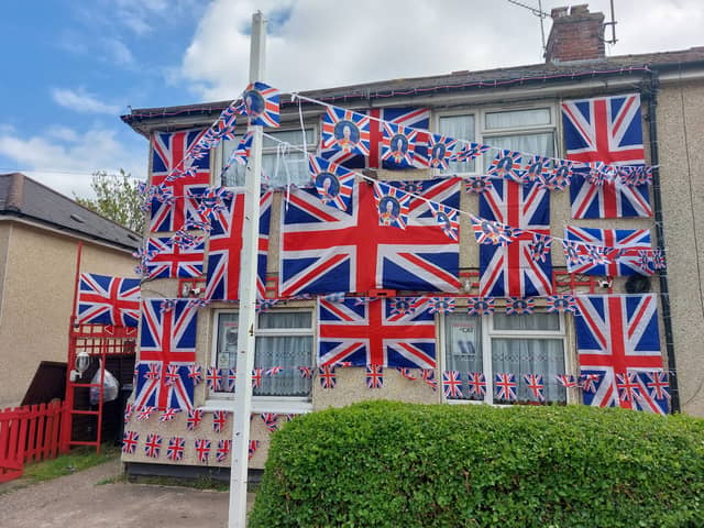 Royal fan decorates house with more than 100 Union Jack flags
