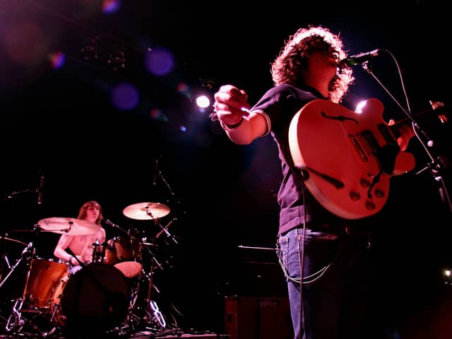 Steven Morrison (L) and Kyle Falconer of the four-piece British band The View perform on stage in concert at the Metro Theatre June 8, 2007 in Sydney, Australia.