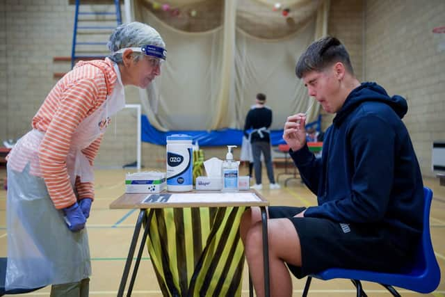 Lateral flow tests are seen by the Government as a way of maintaining face-to-face learning in the wake of the Omicron Covid wave (image: Getty Images)