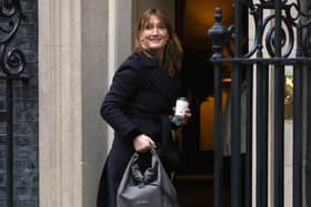 Boris Johnson's former press secretary Allegra Stratton is shown joking about the alleged party in leaked Downing Street footage (image: Getty Images)