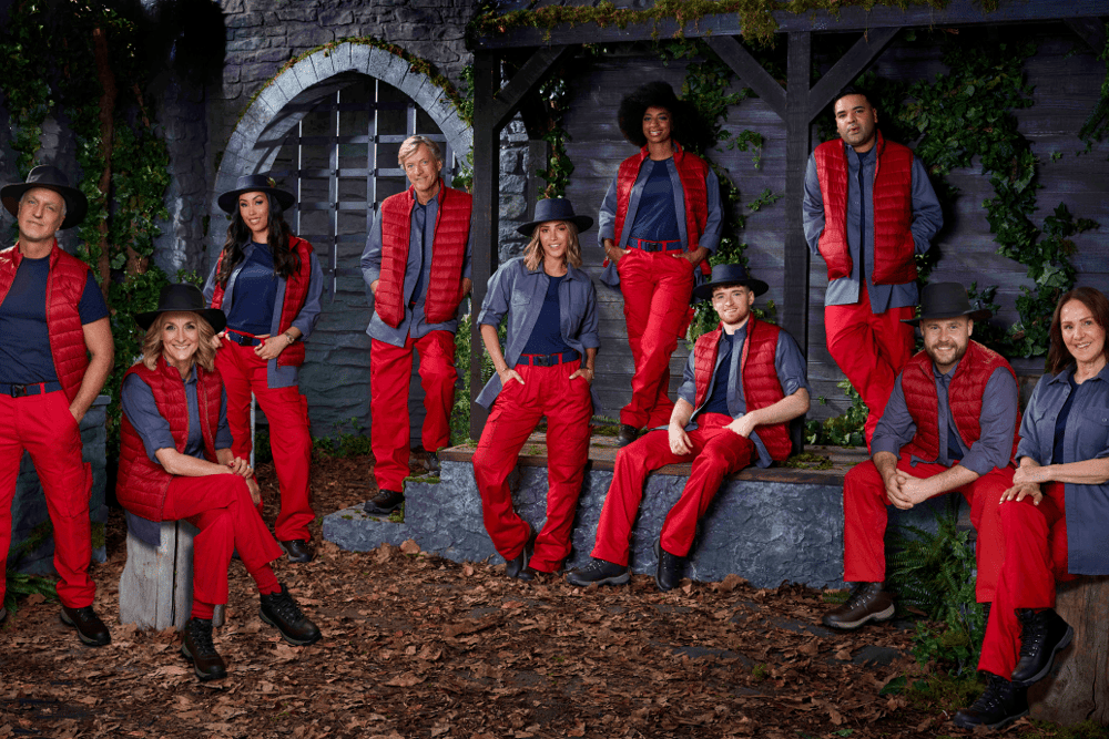 The 2021 cast of I'm a Celebrity Get Me Out Of Here. (Credit: ITV)