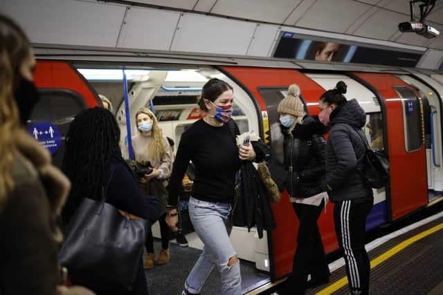 Guidance is expected to recommend face masks be worn in enclosed and crowded indoor spaces, such as public transport (Photo: Getty Images)
