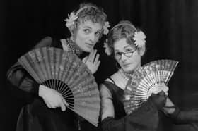 George Logan was renowned for his double act as Dr Evadne Hinge (right) with Patrick Fyffe as Dame Hilda Bracket (left) - Credit: Getty