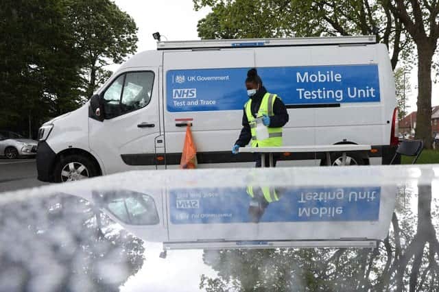 Officials are examining the data after confirmed cases of the Indian variant of Covid-19 reached almost 7,000 (Photo by ADRIAN DENNIS/AFP via Getty Images)
