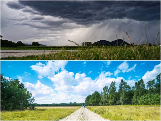 The weather is set to be wet and windy over the next few days, before becoming more settled with sunshine and warmer temperatures on the horizon (Photo: Shutterstock)