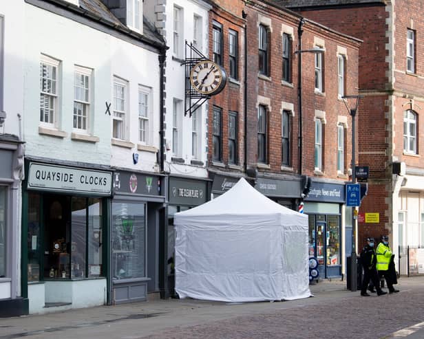 Police search for remains of the missing girl, Mary Bastholm, suspected to be a victim of serial killer Fred West (Photo by Matthew Horwood/Getty Images)